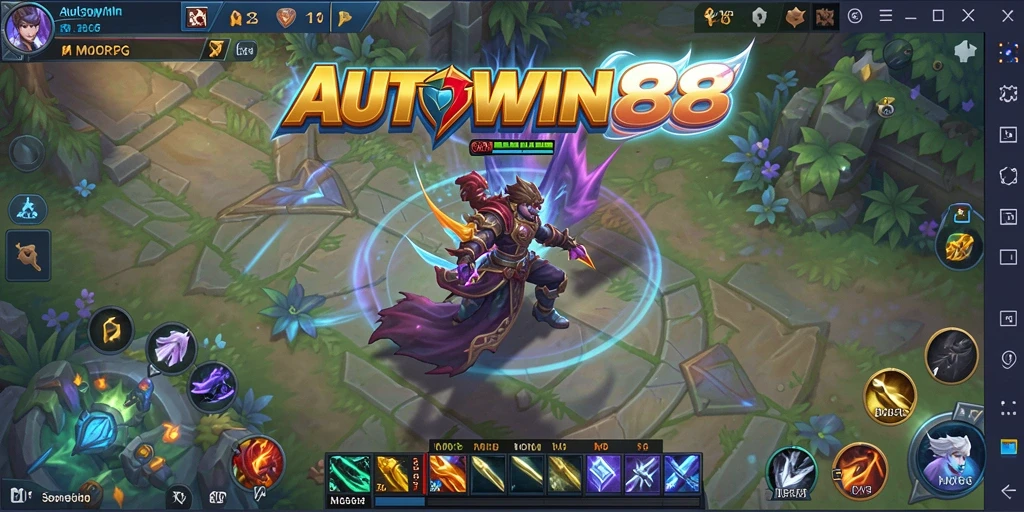 Tampilan gameplay seru di AUTOWIN88 dengan karakter yang beraksi di dunia fantastis.