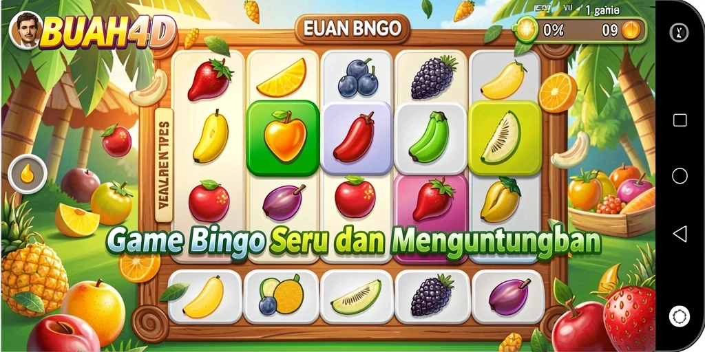 Tampilan gameplay Bingo yang menarik dan interaktif di BUAH4D.