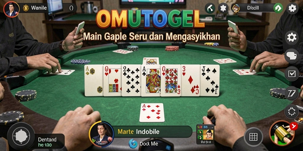 Tampilan gameplay Gaple yang menarik dan interaktif.