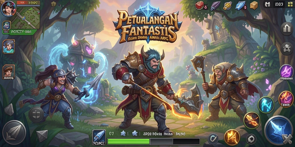 Tampilan gameplay menakjubkan dari PCPC7 dengan pertarungan seru.