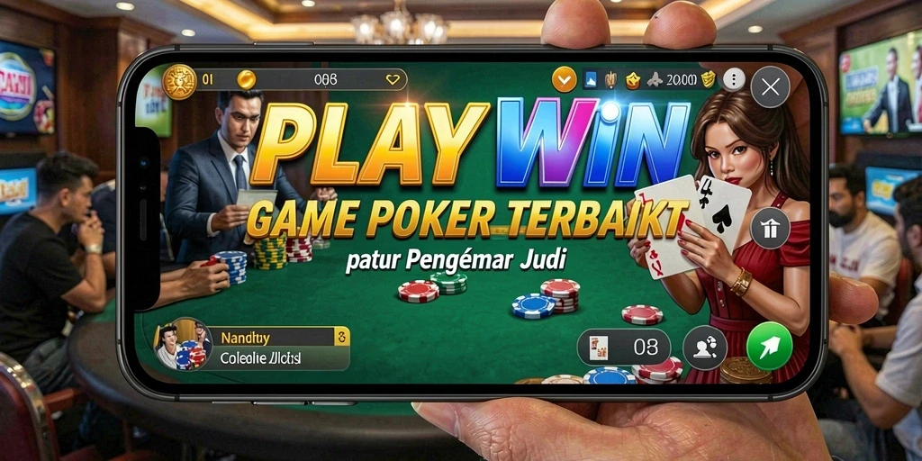 Screenshot gameplay Poker yang menampilkan aksi mendebarkan.
