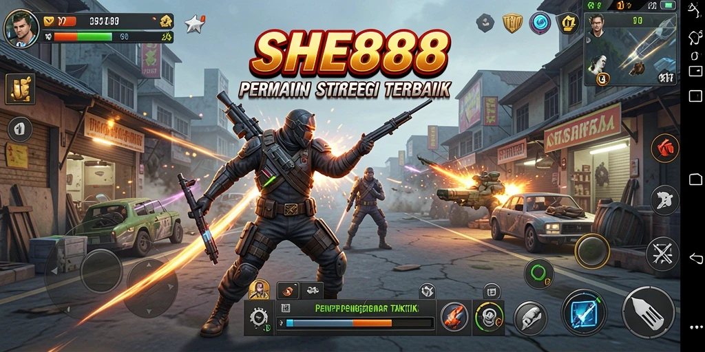 Screenshot gameplay SHE888 menampilkan aksi strategis yang mendebarkan.