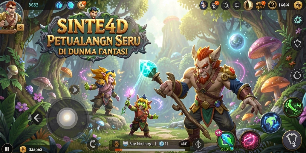Gambaran gameplay seru dalam dunia petualangan SINTE4D.