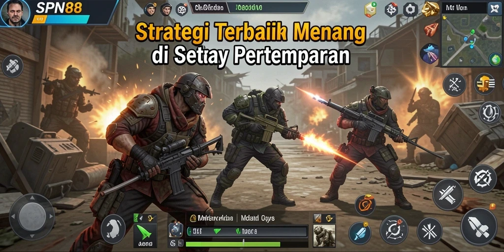 Tampilan grafis SPN88 yang menunjukkan aksi strategis yang mendebarkan.