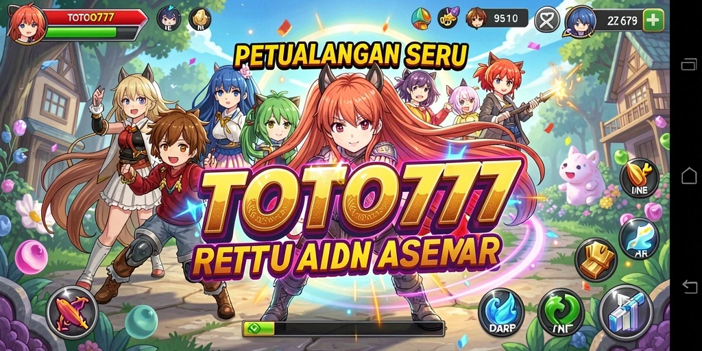 Gameplay seru dalam TOTO777 dengan karakter Anime yang menarik.