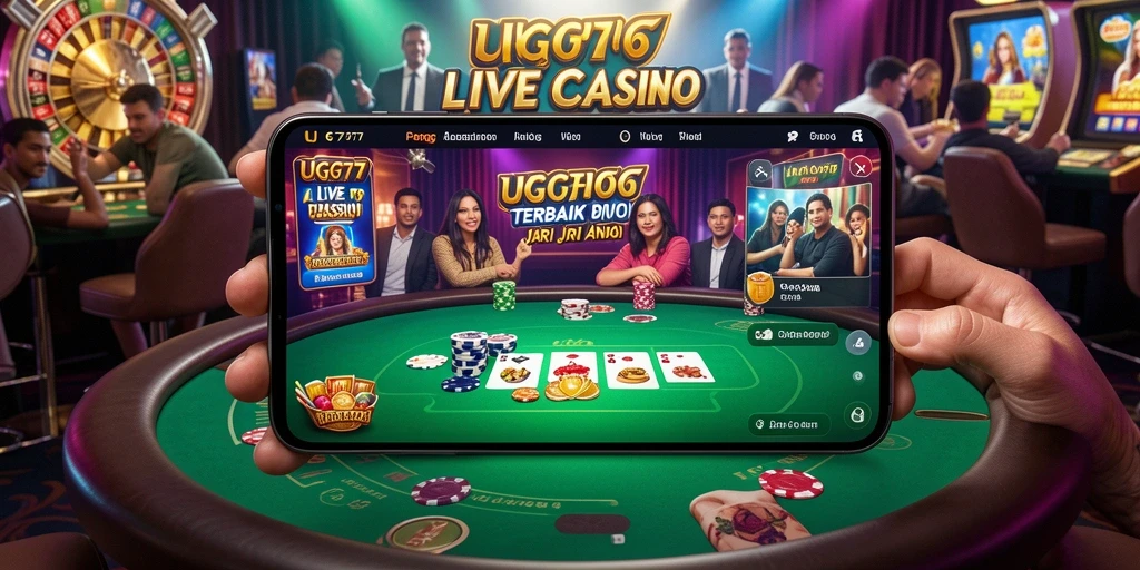 Tampilan gameplay Live Casino yang mendebarkan di UG777.