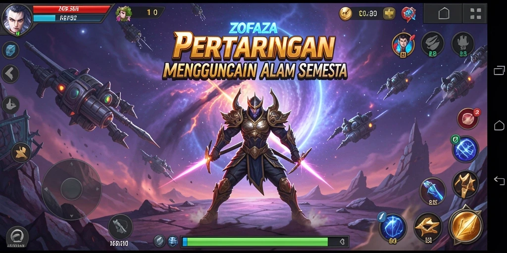 Screenshot gameplay ZOFAZA yang penuh aksi dan ketegangan.